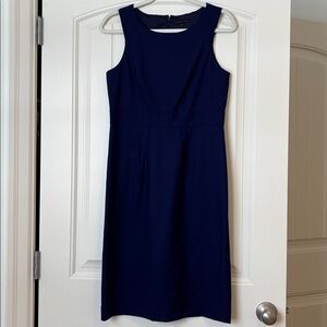 Theory Navy Midi Dress